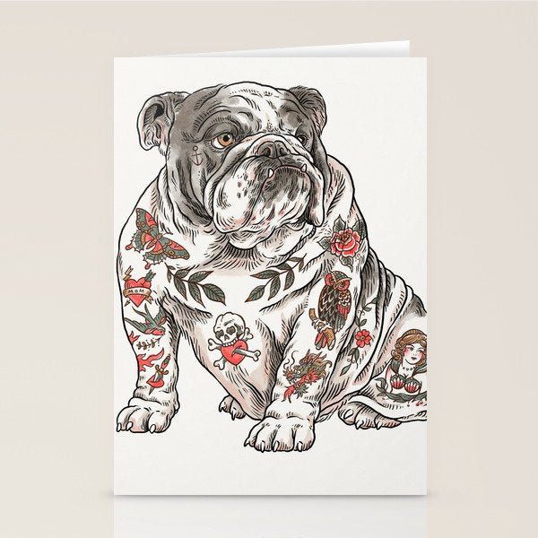 Chubbs the Bulldog Stationery Card Gallery Image 2