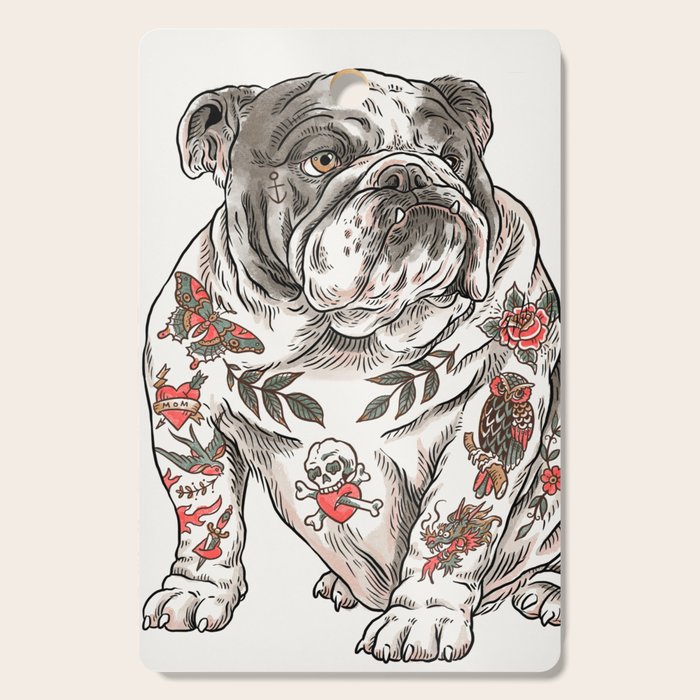 Chubbs the Bulldog Cutting Board Gallery Image 1