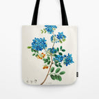 Blue flowering tree from "Flore dâAmÃ©rique" by Ãtienne Denisse, 1840s Tote Bag Gallery Image 1