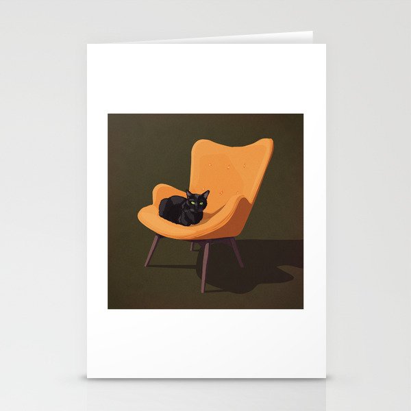 Cats on Chairs Collection â3 Stationery Card Gallery Image 2