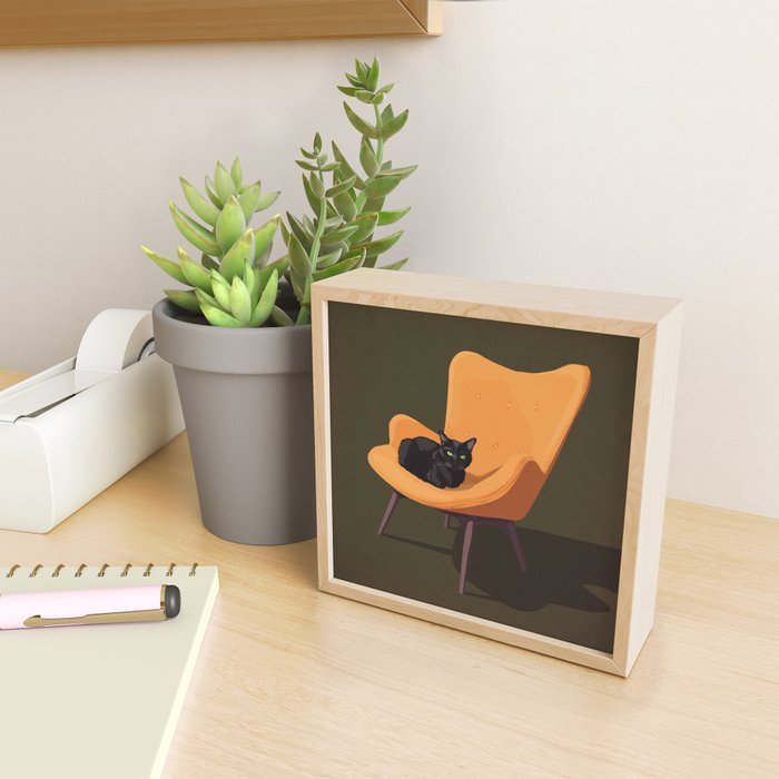 Cats on Chairs Collection â3 Mini Art Print Gallery Image 2