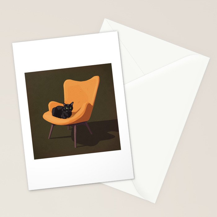 Cats on Chairs Collection â3 Stationery Card Gallery Image 2