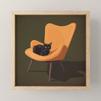 Cats on Chairs Collection â3 Mini Art Print Gallery Image 1