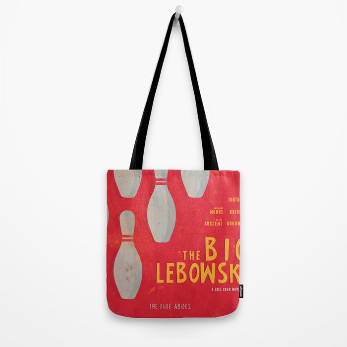 The Big Lebowski - Movie Poster, Coen brothers film, Jeff Bridges, John Turturro, bowling Tote Bag Gallery Image 2