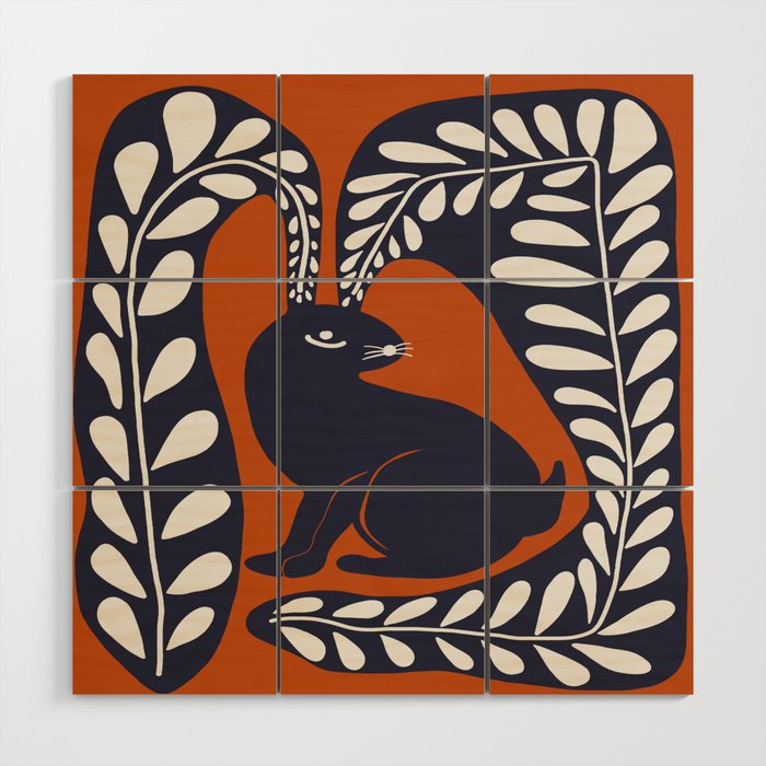 Bunny on the hill  Wood Wall Art Gallery Image 1