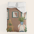 Wooden floors, walls and window sills Duvet Cover Gallery Image 6
