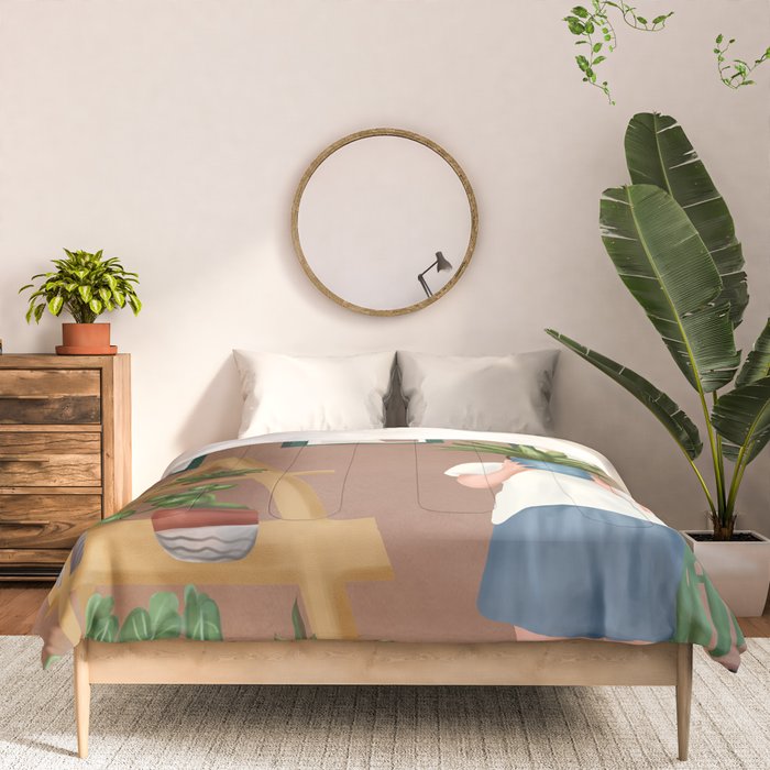 Wooden floors, walls and window sills Comforter Gallery Image 3