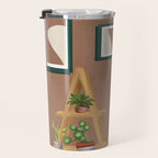 Wooden floors, walls and window sills Travel Mug Gallery Image 3