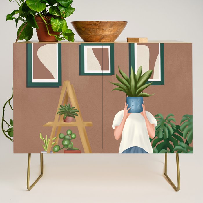 Wooden floors, walls and window sills Credenza Gallery Image 1