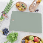Neutral Sage Grey III Solid Color Cutting Board Gallery Image 2