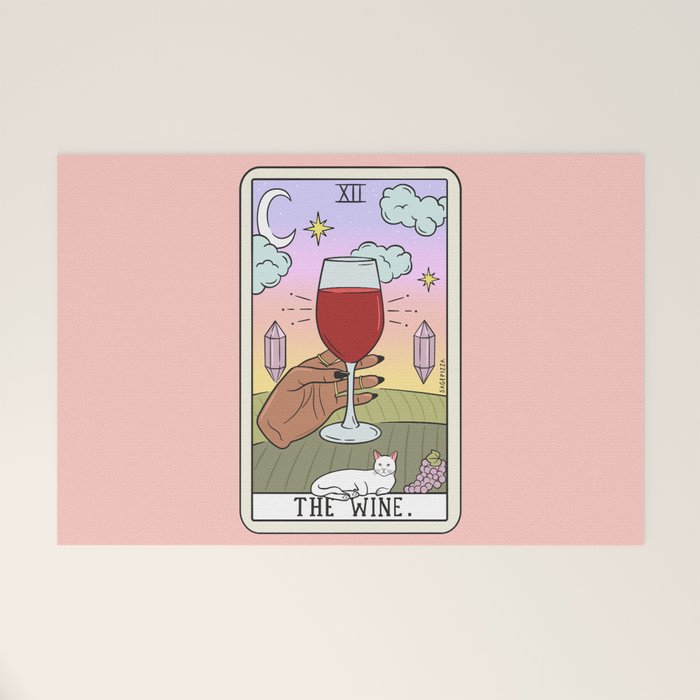WINE READING (DARK) Welcome Mat Gallery Image 1