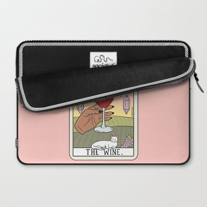 WINE READING (DARK) Laptop Sleeve Gallery Image 2