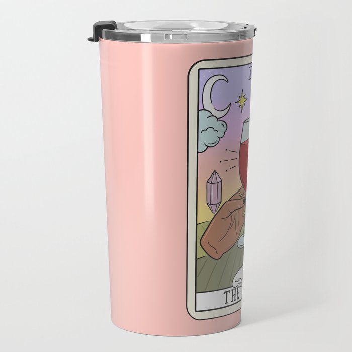 WINE READING (DARK) Travel Mug Gallery Image 3
