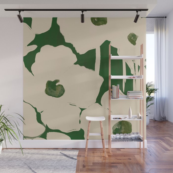 Abstract Flowers 3 Wall Mural Gallery Image 1