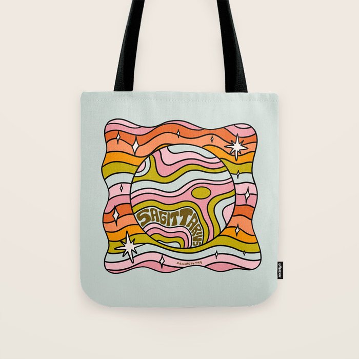 Sagittarius Planet Tote Bag Gallery Image 1