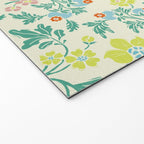 Classic Chinese-Inspired Pastel Floral Pattern Welcome Mat Gallery Image 2