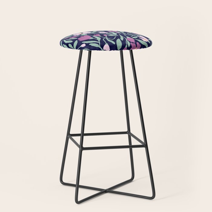 Pink Midnight Bloom Stool Gallery Image 1