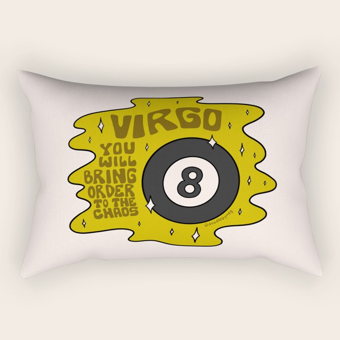 Virgo Magic 8 Ball Rectangular Pillow Gallery Image 2