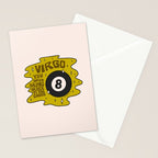 Virgo Magic 8 Ball Stationery Card Gallery Image 2