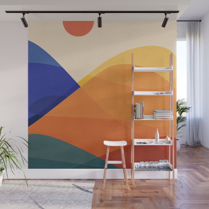 Meditative Mountains Wall Mural Gallery Image 1