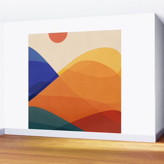 Meditative Mountains Wall Mural Gallery Image 2