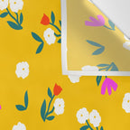 Dainty Blooms Pattern - Yellow Wall Tapestry Gallery Image 3