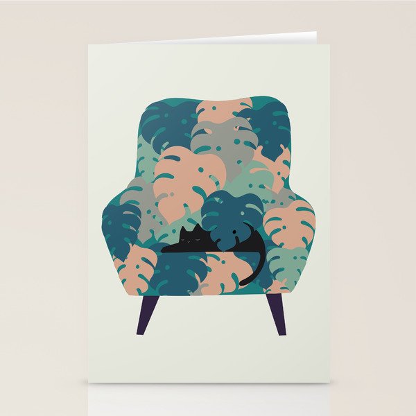 Cat and Plant 15 Stationery Card Gallery Image 2