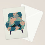 Cat and Plant 15 Stationery Card Gallery Image 2
