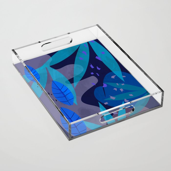 Botanika 6 Blue Acrylic Tray Gallery Image 1