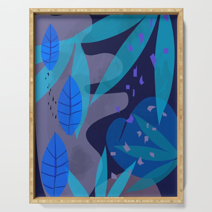 Botanika 6 Blue Serving Tray Gallery Image 1