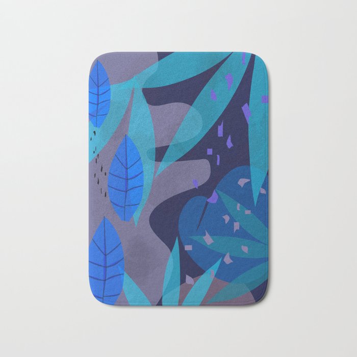 Botanika 6 Blue Bath Mat Gallery Image 1