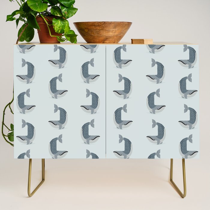 Whimsical Blue Whale Credenza Gallery Image 1