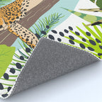 Colorful Jungle Cheetah Print Rug Gallery Image 4