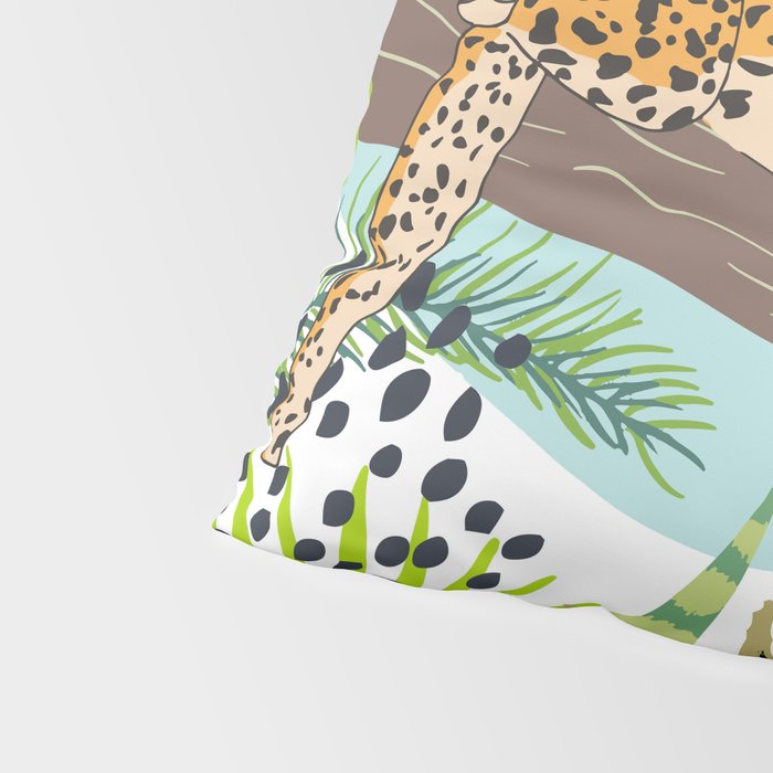 Colorful Jungle Cheetah Print Pillow Sham Gallery Image 4