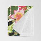 Colorful Jungle Cheetah Print Throw Blanket Gallery Image 3