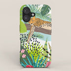 Colorful Jungle Cheetah Print iPhone Case Gallery Image 1