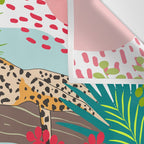 Colorful Jungle Cheetah Print Wall Tapestry Gallery Image 3