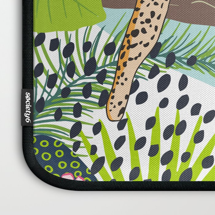 Colorful Jungle Cheetah Print Laptop Sleeve Gallery Image 3