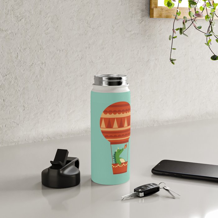 Dragon On Hot Air Balloon Water Bottle Gallery Image 5