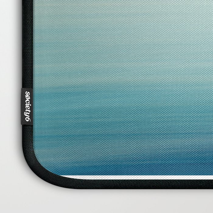 Seascape Ocean photograph - I Love the Sea Ombre Abstract Laptop Sleeve Gallery Image 3