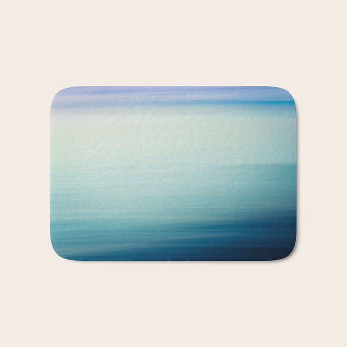 Seascape Ocean photograph - I Love the Sea Ombre Abstract Bath Mat Gallery Image 1