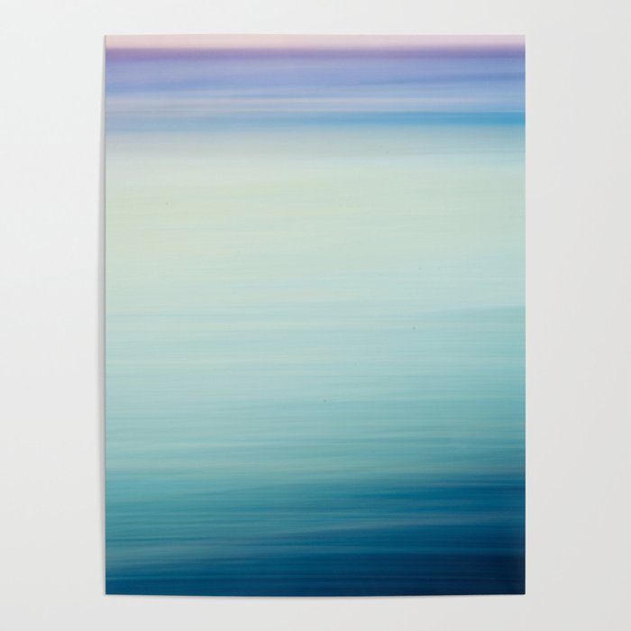 Seascape Ocean photograph - I Love the Sea Ombre Abstract Poster Gallery Image 4