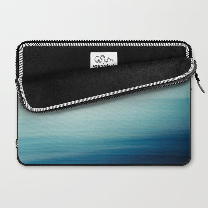 Seascape Ocean photograph - I Love the Sea Ombre Abstract Laptop Sleeve Gallery Image 2