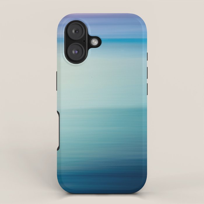 Seascape Ocean photograph - I Love the Sea Ombre Abstract iPhone Case Gallery Image 1