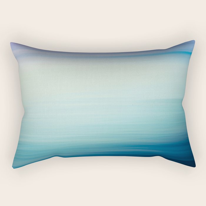 Seascape Ocean photograph - I Love the Sea Ombre Abstract Rectangular Pillow Gallery Image 1
