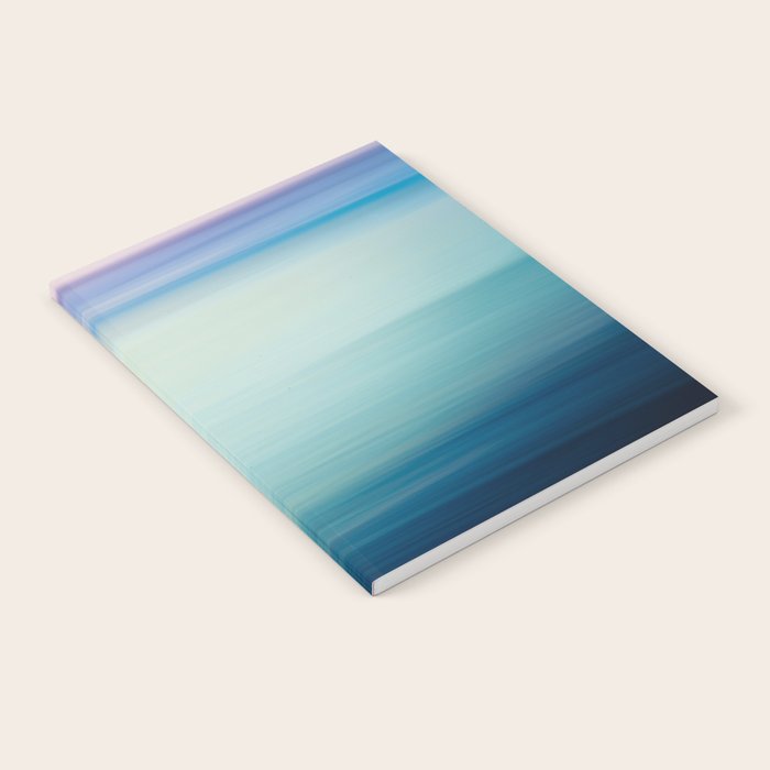 Seascape Ocean photograph - I Love the Sea Ombre Abstract Notebook Gallery Image 1