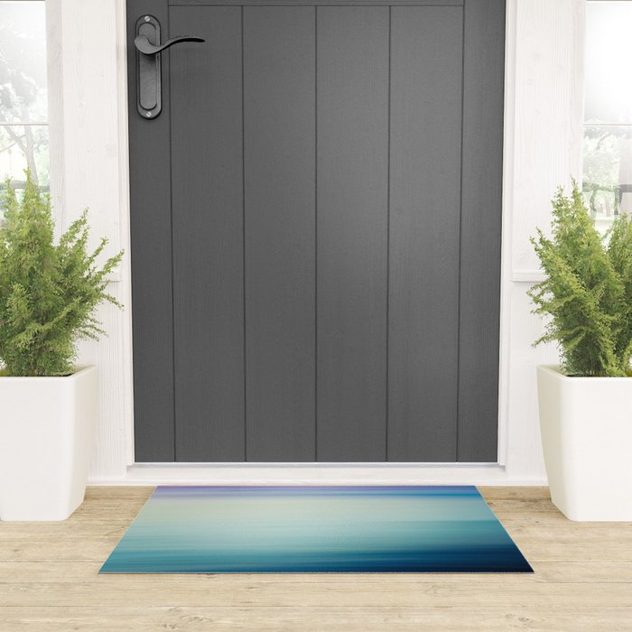 Seascape Ocean photograph - I Love the Sea Ombre Abstract Welcome Mat Gallery Image 3
