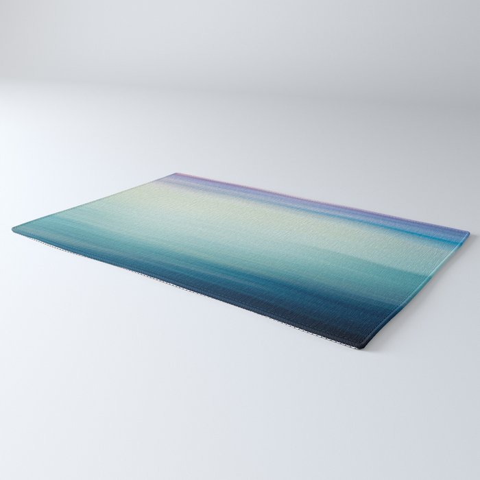 Seascape Ocean photograph - I Love the Sea Ombre Abstract Rug Gallery Image 3
