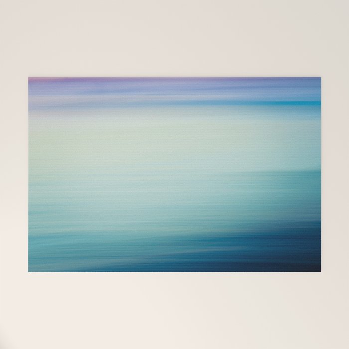 Seascape Ocean photograph - I Love the Sea Ombre Abstract Welcome Mat Gallery Image 1