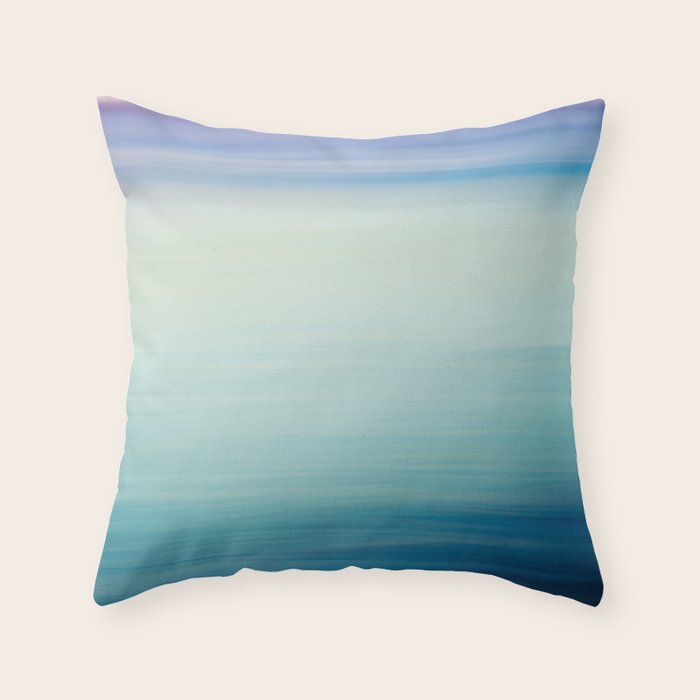 Seascape Ocean photograph - I Love the Sea Ombre Abstract Throw Pillow Gallery Image 6